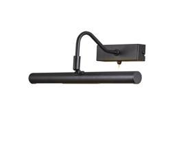 D0636  Abacus Picture Light 35cm Switched 2 Light Satin Black